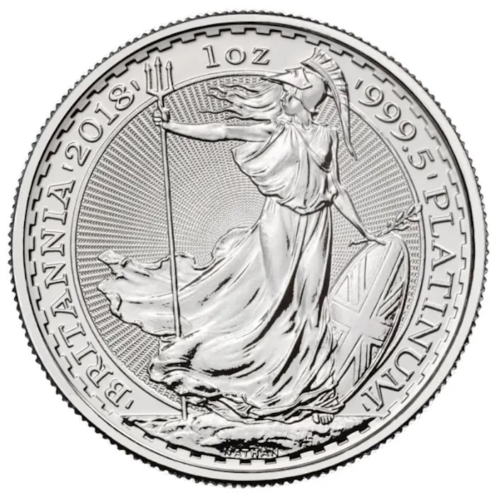Platinmünze Britannia 1 Unze Vorderseite