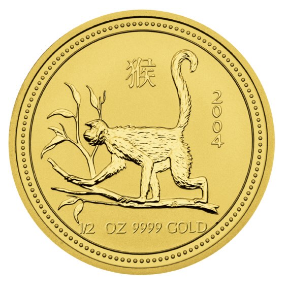 Lunar I Affe 1/2 Unze Goldmünze 2004 kaufen & verkaufen