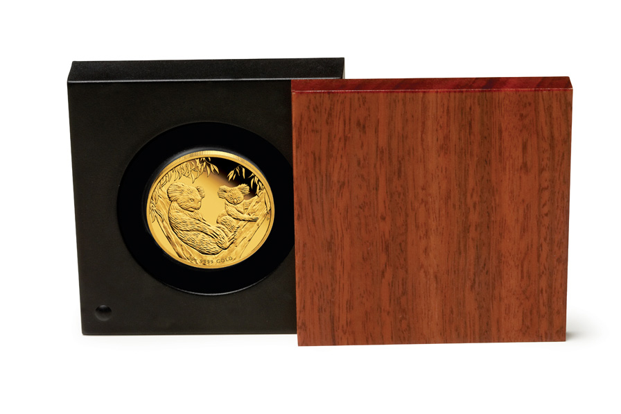 Sammlerbox Koala 2 Oz 2011 Polierte Platte Gold