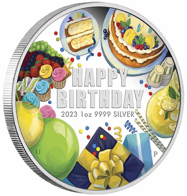 Happy Birthday 1 Unze Silber Proof 2023 +Geschenkverpackung*