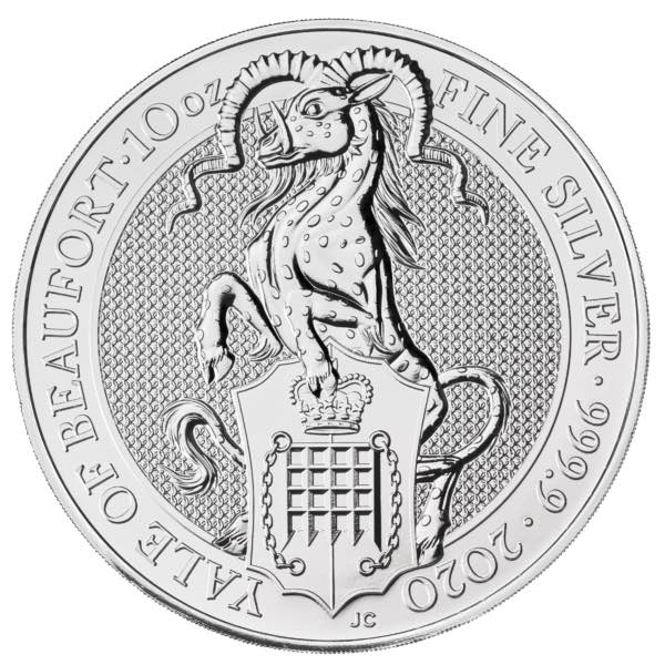 Queens Beasts Yale of Beaufort 10 Unzen Silber 2020