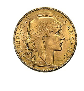 Frankreich 20 Francs Goldmünze Marianne Vorderseite