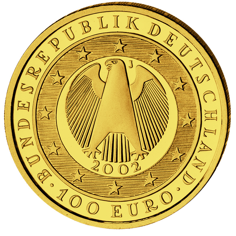 Adler Währungsunion Goldmünze 2002