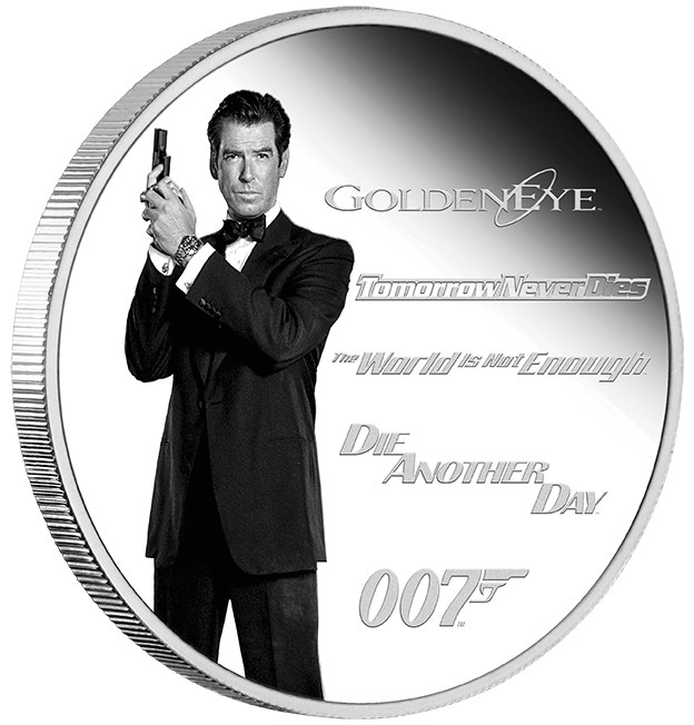 James Bond Legacy - Pierce Brosnan - 1 oz Silber Proof  2024 +Box +COA*
