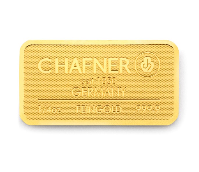 1/4 Unze Goldbarren Hafner