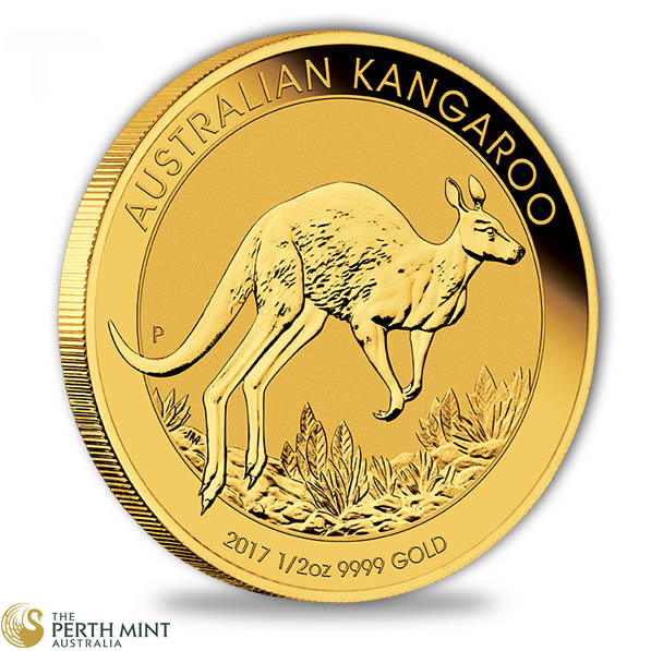 Australien Känguru 1/2 Unze Goldmünze 2017