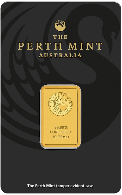 Perth Mint 10 Gramm Goldbarren Känguru