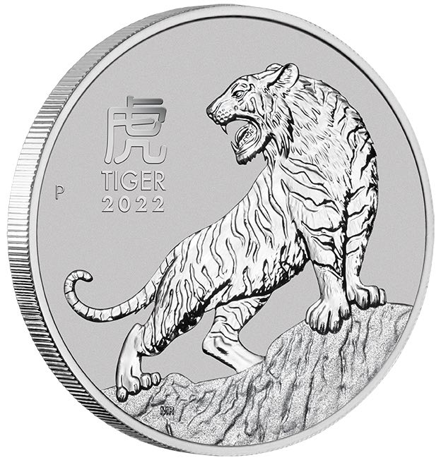 Lunar III Jahr des Tiger 1 oz Platin 2022 kaufen Silber-CORNER.de