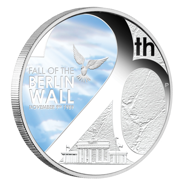 Fall of the Berlin Wall 1 Oz Silber Proof 2009*