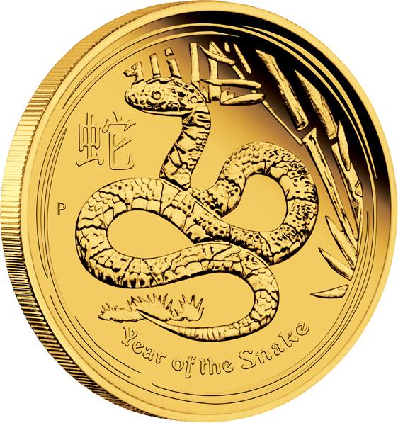 Lunar 2 Gold 1 Unze Schlange 2013 Proof