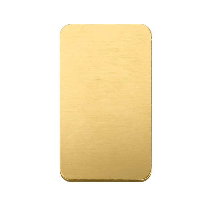 Rückseite 1 Gramm Goldbarren Heimerle + Meule