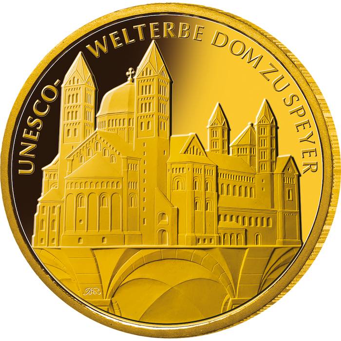 100 Euro Goldmünze Dom zu Speyer 1019
