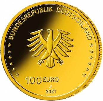 2021 Goldmünze Recht 100 Euro