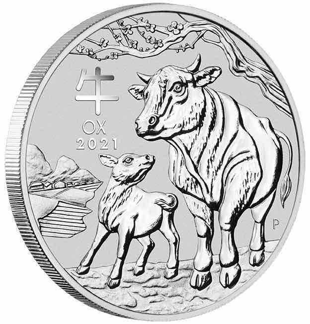 Lunar Ochse 1 KG Silbermünze