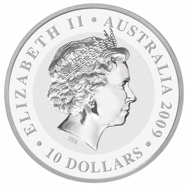 Australien Koala 10 Oz Silber 2009 Wertseite Portrait