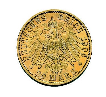 20 Mark Deutsches Reich WIlhelm II von Preußen