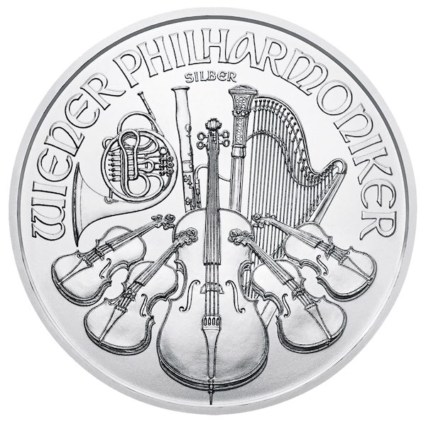 Wiener Philharmoniker 1 Unze Silber verschiedene