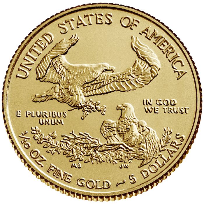 5 Dollar American Eagle verschiedene Jahrgänge