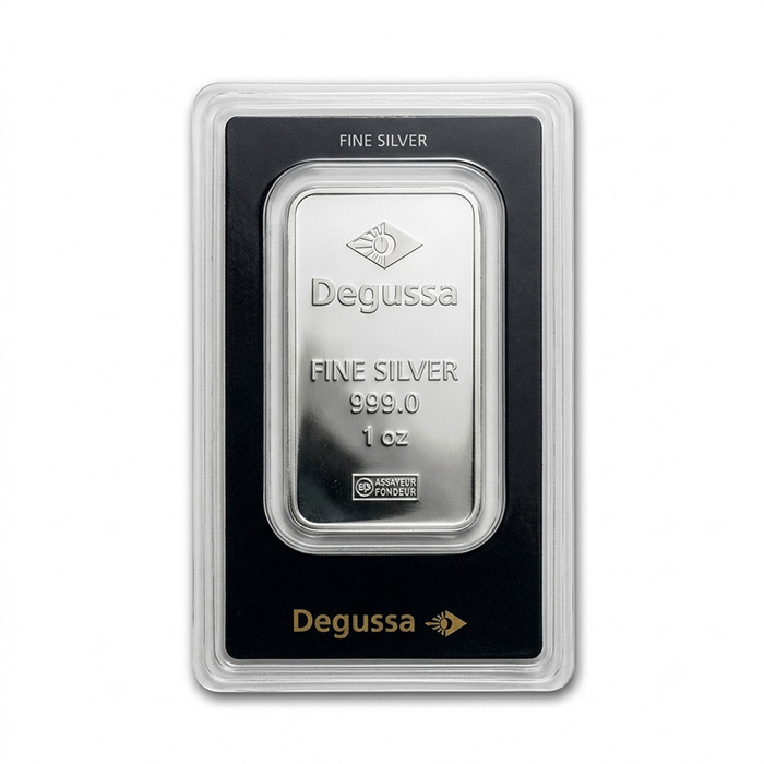 Degussa 1 Unze Silberbarren im Blister kaufen & verkaufen