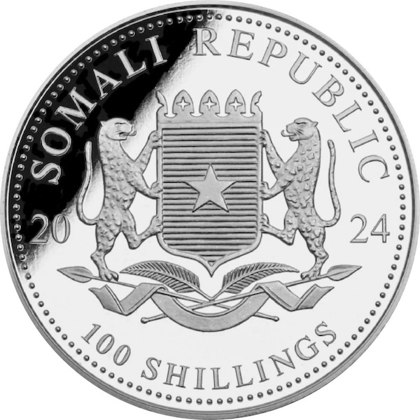 100 shillings somalia elefant 2024 