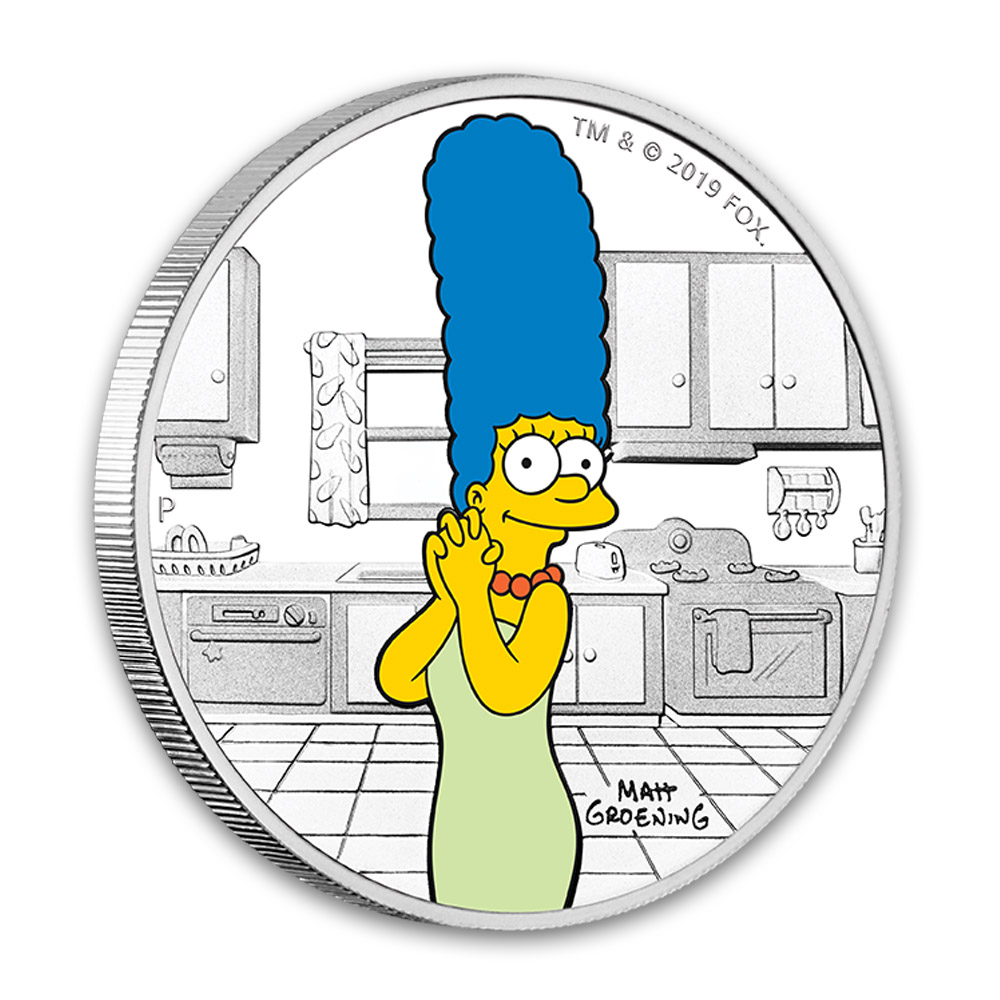 Marge Simpson 1 Unze Silbermünze 2019