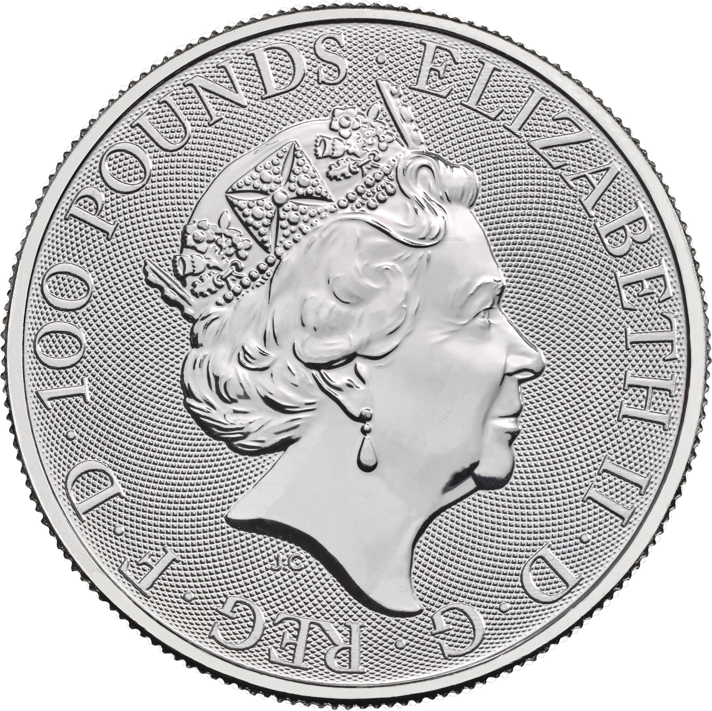 1 Oz Platin Britannia Rückseite verschiedene Jahrgänge