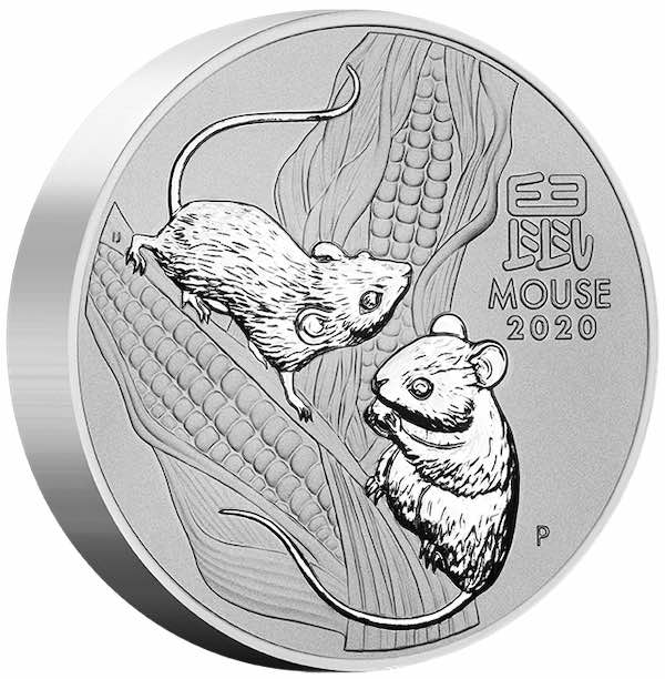 Lunar 3 Maus 10 KG Silbermünze 2020