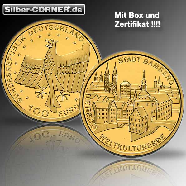100 Euro 2004  Bamberg 1/2 Oz Gold 