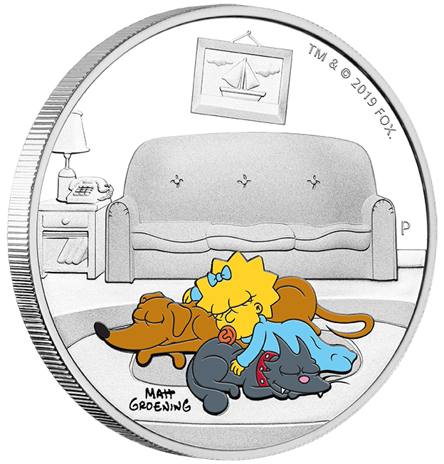 Maggie Simpson 1 Unze Silber Proof 2019