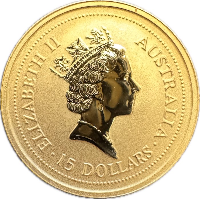 15 Dollar Lunar Ochse 1/10 Unze 1997