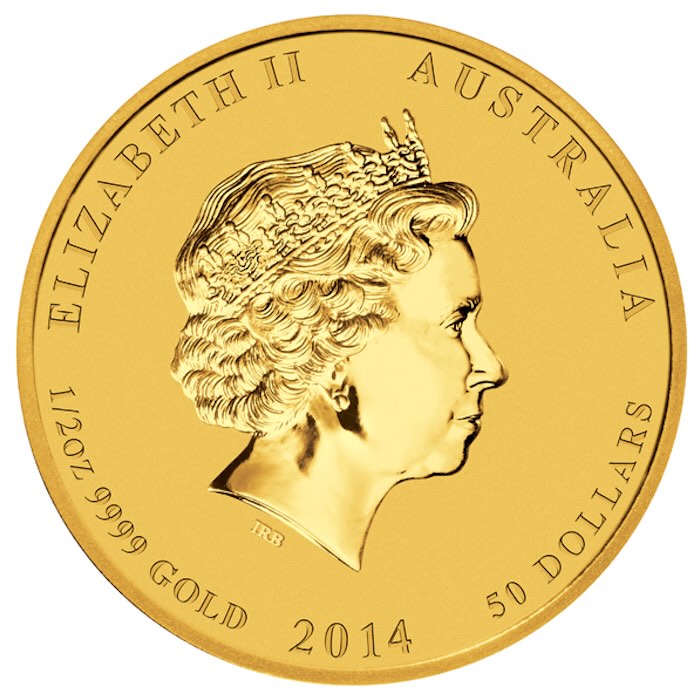 Lunar II Pferd 50 Dollar Gold 2014 Ankauf und Verkauf
