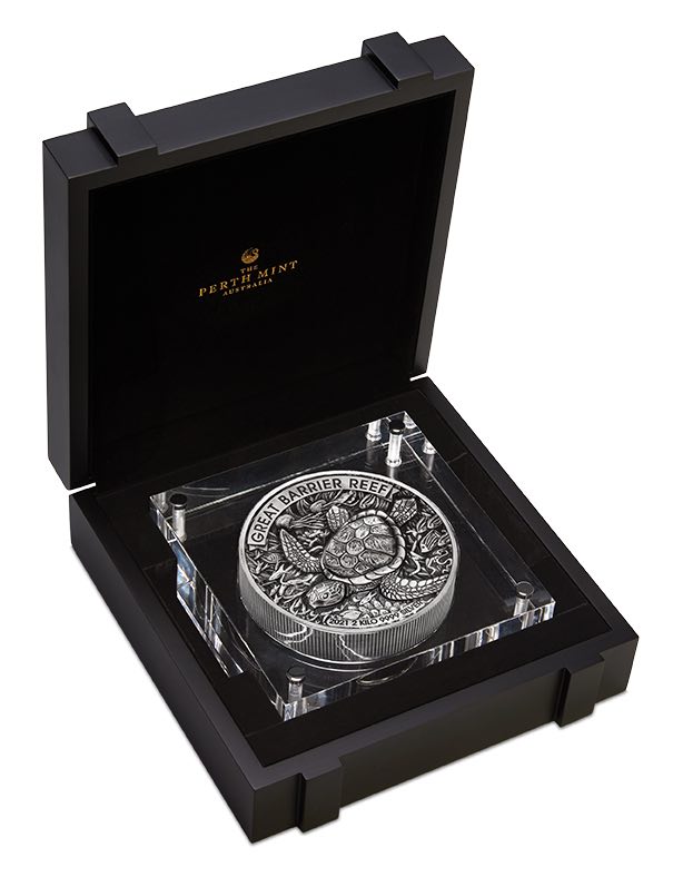 Sammlerbox Great Barrier Reef 2 Kilogramm Silber 2021