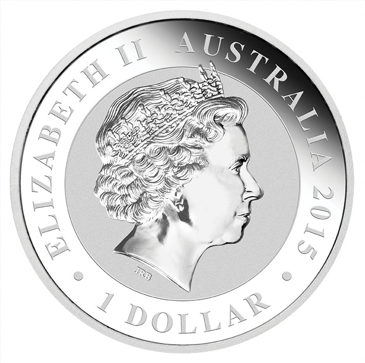1 Dollar Kookaburra 2015 Feinsilbermünze