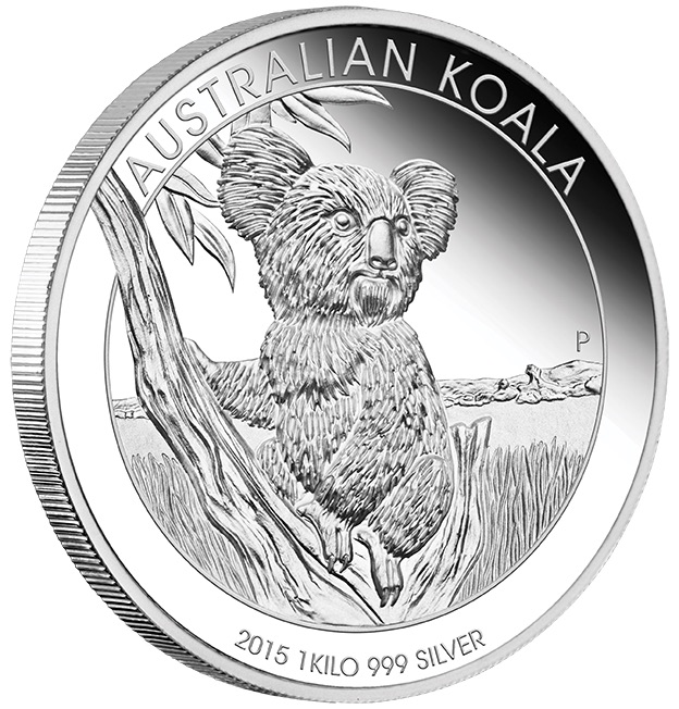 Motivseite Australien Koala 1 Kilogramm Silber 2012 Polierte Platte