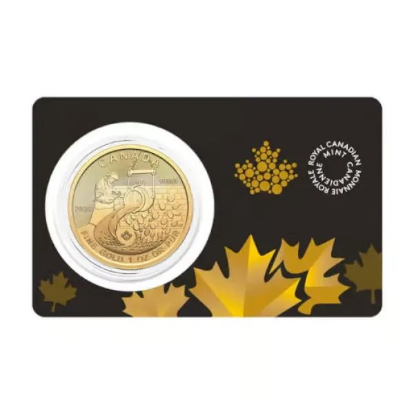 blister dore 1 oz goldmünze Klondike