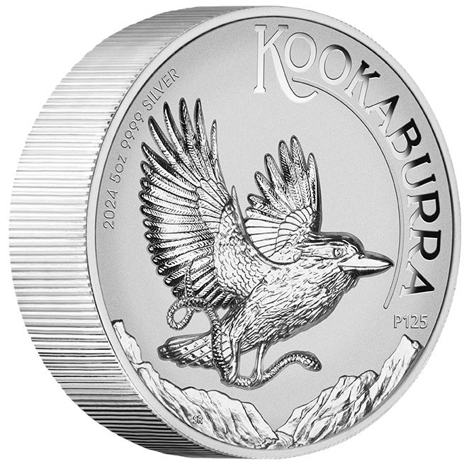Kookaburra 5 Unzen Silber - Inches - 2024 + Box + COA*