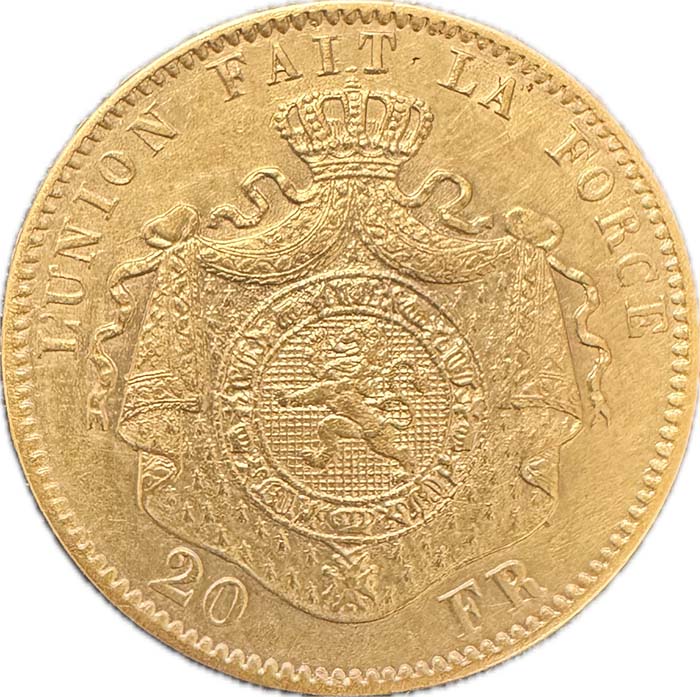 Belgien 20 Francs Leopold II
