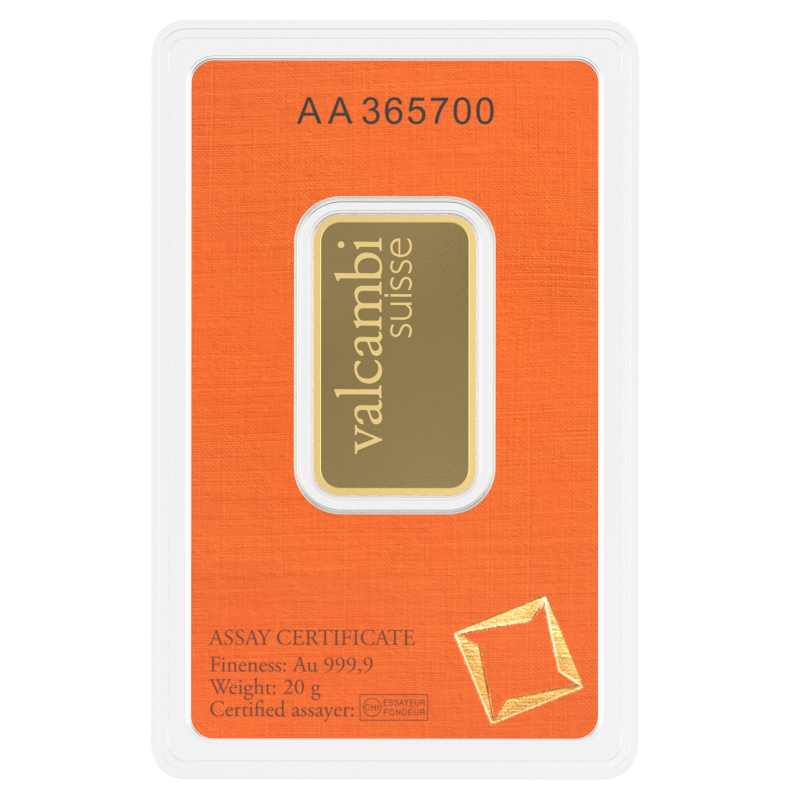 Valcambi 20 Gramm Goldbarren 