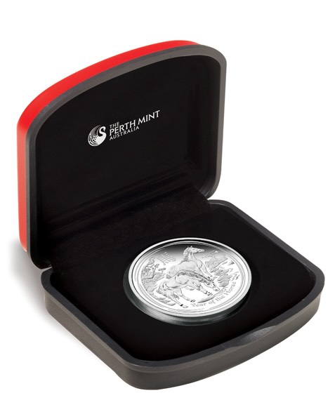 Sammlerbox Lunar II Pferd 1 Unze Silber Proof