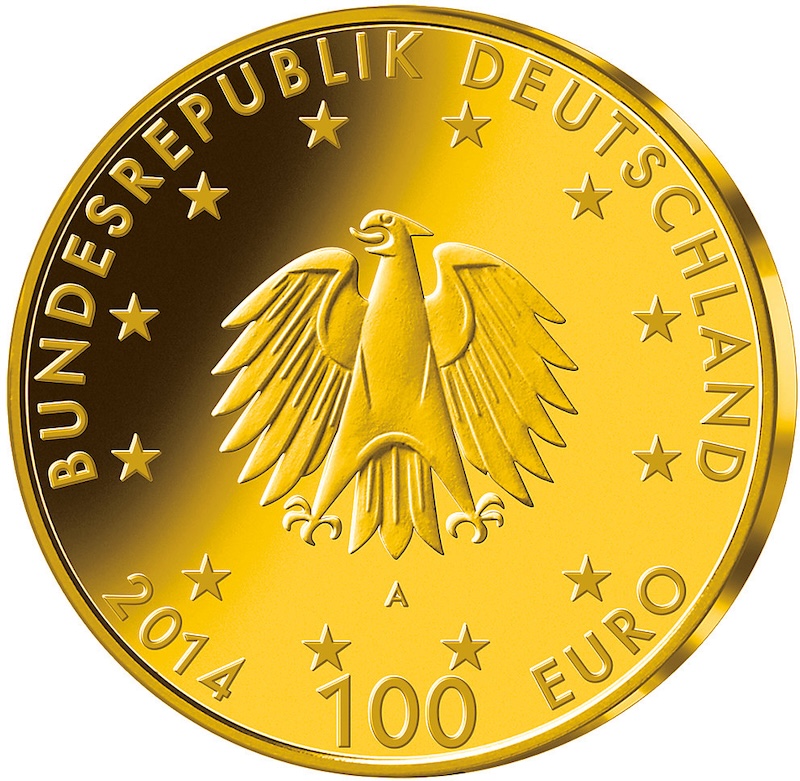 00 Euro Goldmünze Kloster Lorsch 2014 Box und Zertifikat