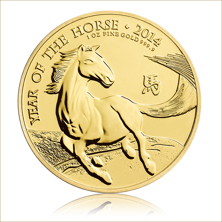 Lunar Pferd 1 Oz Gold Royal Mint