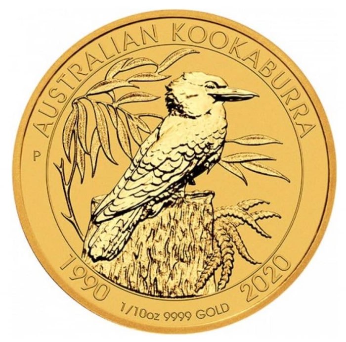 Kookaburra 2020 1/10 Oz Gold 