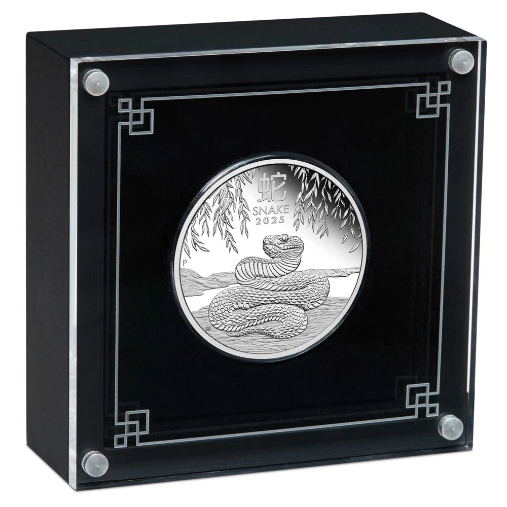 Sammlerbox Lunar 3 Schlange 1 Unze 2025 Polierte Platte