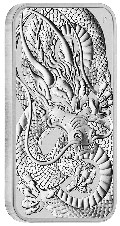 Rectangular Drache 1 Oz Silber 2021