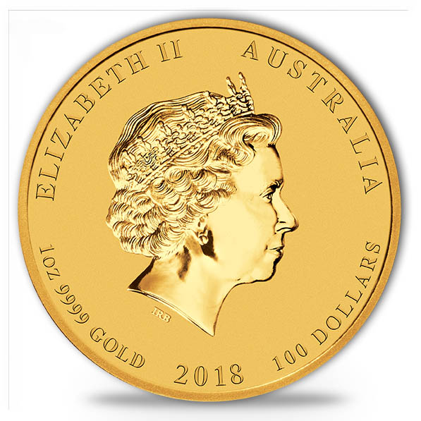 100 Dollar Jahr des Hund 2018