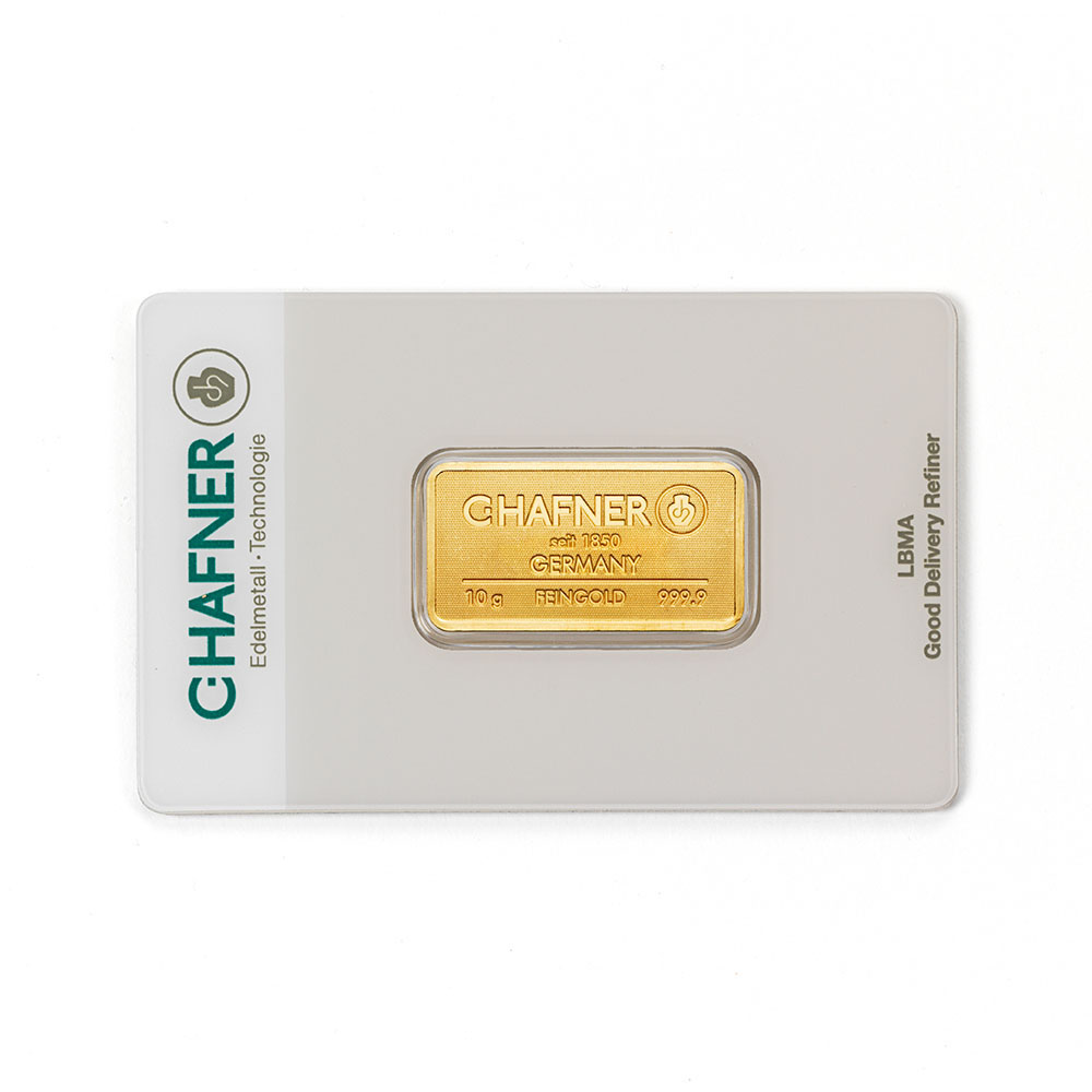 10 Gramm Goldbarren Hafner kaufen verkaufen