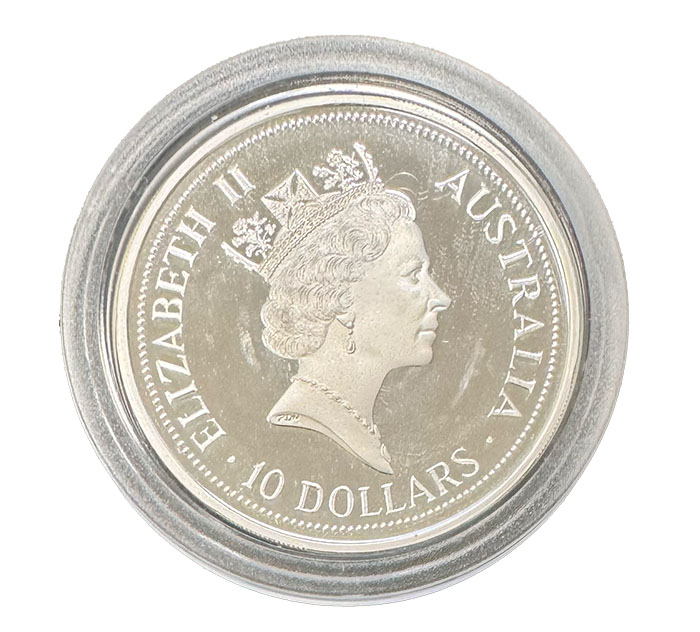 10 Dollar Kookaburra 1991 Polierte Platte