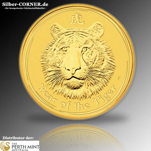 Lunar Tiger 1/2 Oz Gold 2010