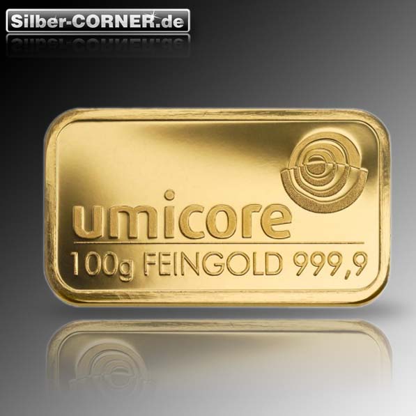 100 Gram Goldbarren 