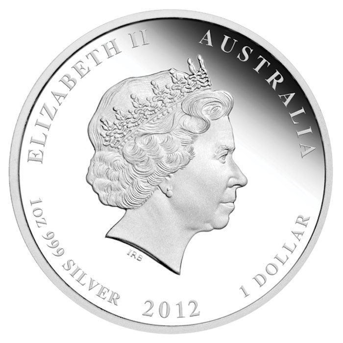 1 Dollar Lunar Proof farbig 2012